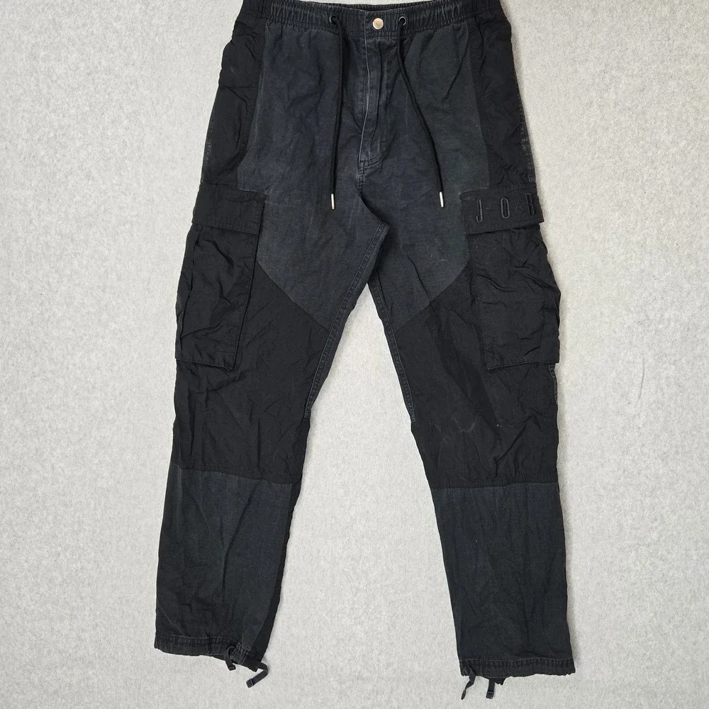 Air Jordan Men Pants S Black Sport DNA Cargo Jogger Military Utility Ripstop Y2K